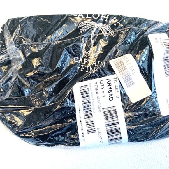 Captain Fin Anchor Palm Black T-Shirt Tee - Small - New - Picture 5 of 5